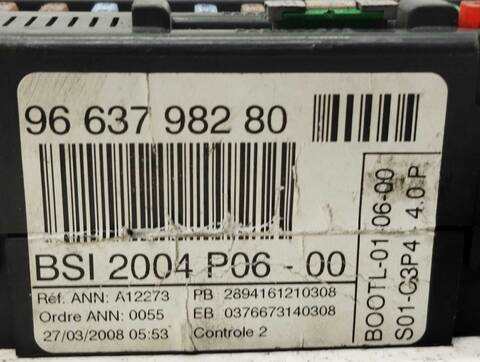 Foto 4ª: Centralita Confort BSI Peugeot 207 CONFORT 73CV 54KW [KFV] (2008)