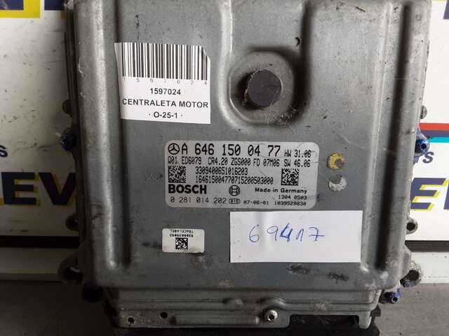 Centralita Motor ECU Mercedes Sprinter SPRINTER 311 CDI WDB906 .3. 0CV FURGON