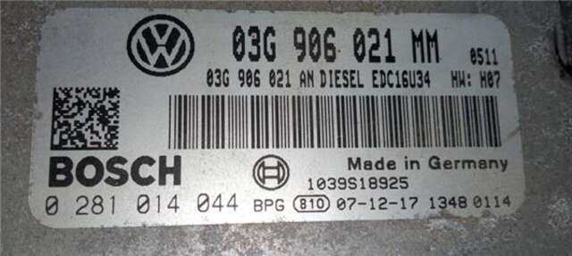 Centralita Motor ECU Volkswagen Touran 1.9 TDI
