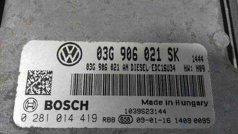 Foto 2ª: Centralita Motor ECU Seat Altea 1.9 TDI 105CV 77KW [BXE] (2009)