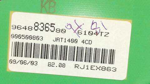 Foto 3ª: Cuadro de Instrumentos Peugeot 206 X-LINE CLIM 68CV 50KW [8HX] (2003)