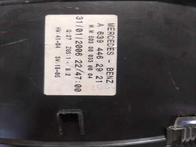 Cuadro de Instrumentos Mercedes Vito 109 CDI LARGO 639.603) 88CV 65KW