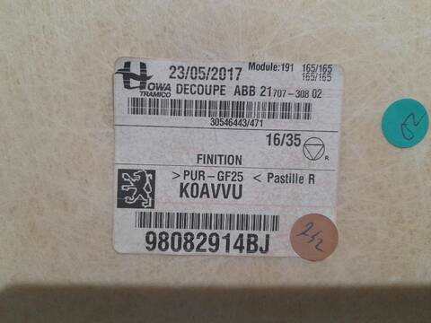 Foto 2ª: Techo Interior Toyota Proace 1.6 D4D MDZ9) 95CV [3WZ-TV (DV6FDU)] (2016)