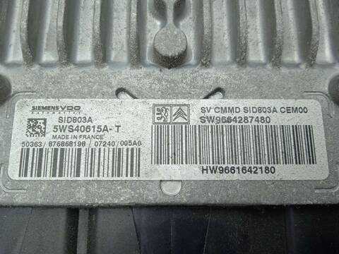 Foto 3ª: Centralita Motor ECU Citroen C4 2.0 HDI FAP CAT RHR - DW10BTED4) PICASSO 136CV 100KW [RHJ] (2007)