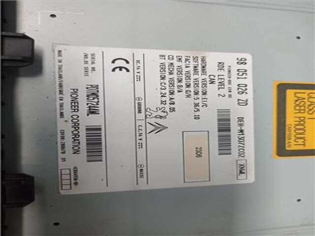 Foto 3ª: Sistema Audio Radio CD Peugeot 208 1.6 BUSINESS LINE [1.6 LTR. - 55 KW BLUE-HDI FAP] [BH02]