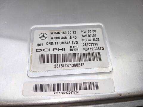 Foto 3ª: Centralita Motor ECU Mercedes Clase C 160 C 220 CDI 204.008) 170CV 125KW [646811] (2007)