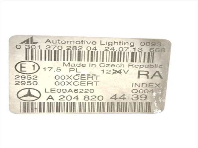Foto 3ª: Piloto Delantero Derecho Mercedes Clase C 160 C 220 CDI 204.002) (2007)