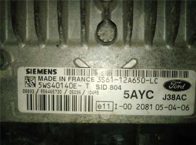 Foto 2ª: Centralita Motor ECU Ford Fiesta 1.4 TREND [1.4 LTR. - 50 KW TDCI CAT] [F6JA]