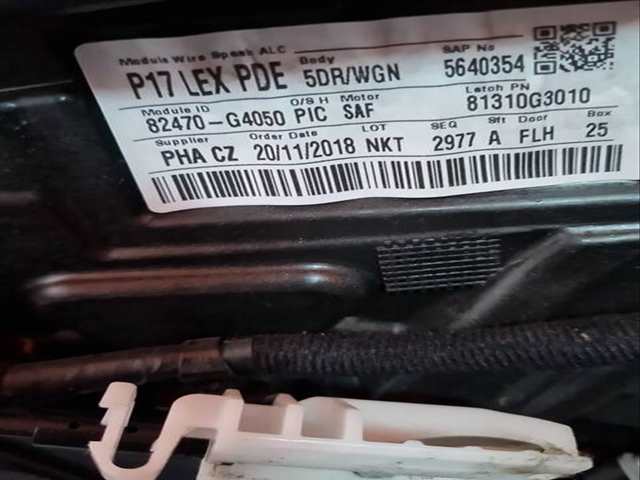 Foto 2ª: Elevalunas Eléctrico Delantero Izquierdo Hyundai i30 2.0 N 275CV 202KW [G4KH] (2019)