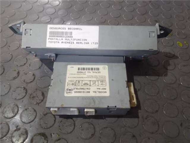 Foto 2ª: Pantalla Multifuncion Toyota Avensis 2.0 D-4D [1CD-FTV]