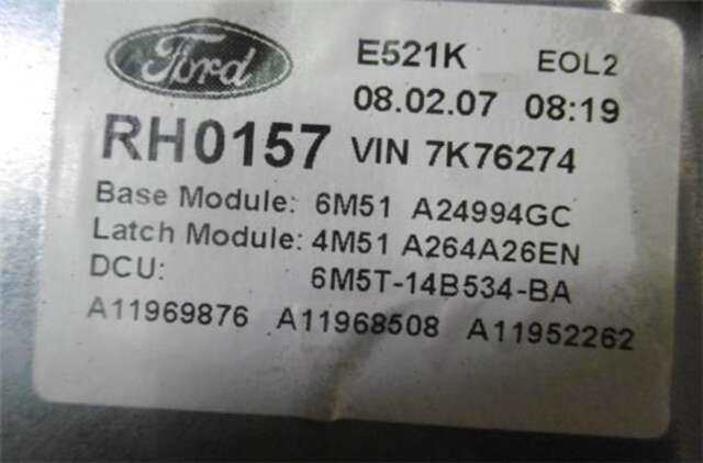 Foto 3ª: Elevalunas Eléctrico Trasero Derecho Ford Focus 2.0 TDCI [G6DD]