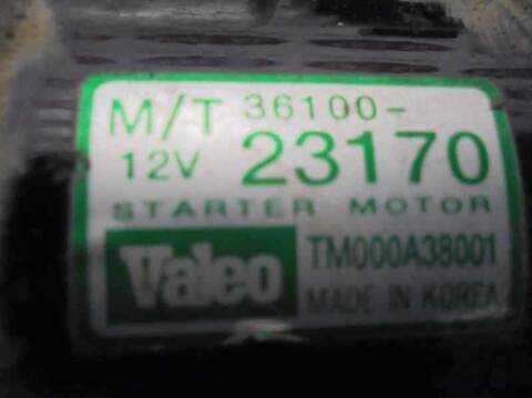 Foto 4ª: Motor de Arranque Kia Sportage 2.0 CAT 141CV 104KW [G4GC] (2008)