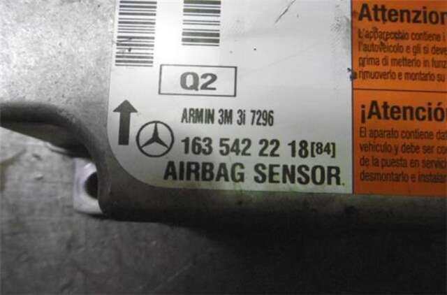 Centralita Airbag Mercedes Clase ML 230 4.0 400 CDI (163.128) [4.0 LTR. - 184 KW CDI 32V CAT]