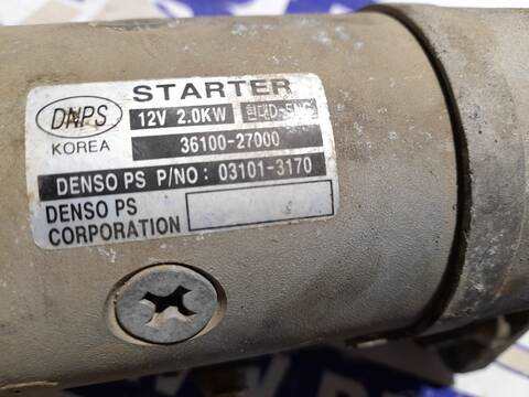 Foto 2ª: Motor de Arranque Kia Carens 2.0 TD CAT 113CV 83KW [D4EA] (2005)