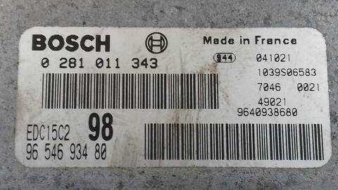 Foto 3ª: Centralita Motor ECU Citroen Jumpy 2.0 HDI 109CV 80KW [RHZ] (2004)