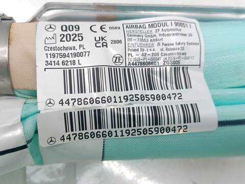 Foto 3ª: Airbag Cortina Delantero Izquierdo Mercedes Clase V 200 V 300 CDI - D 4-MATIC 447.811 447.813) 237CV 174KW [OM 654.920]