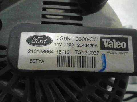 Foto 2ª: Alternador Ford Fiesta AMBIENTE 82CV 60KW [SNJB] (2010)