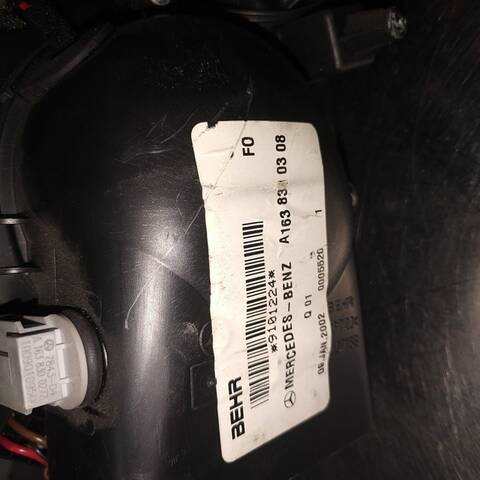 Foto 1ª: Ventilador de Calefacción Mercedes Clase ML 320 G W163) 163.154) [M112942] (2002)