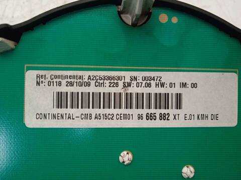 Foto 3ª: Cuadro de Instrumentos Citroen C3 1.6 HDI FAP 92CV 68KW [9H02] (2010)