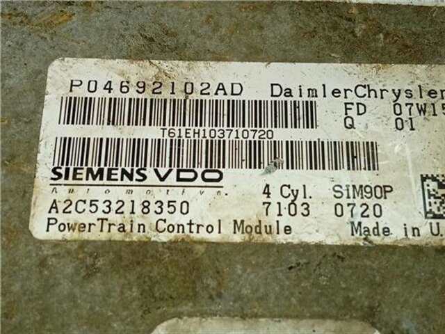 Centralita Motor ECU Dodge Avenger 2.4 170CV