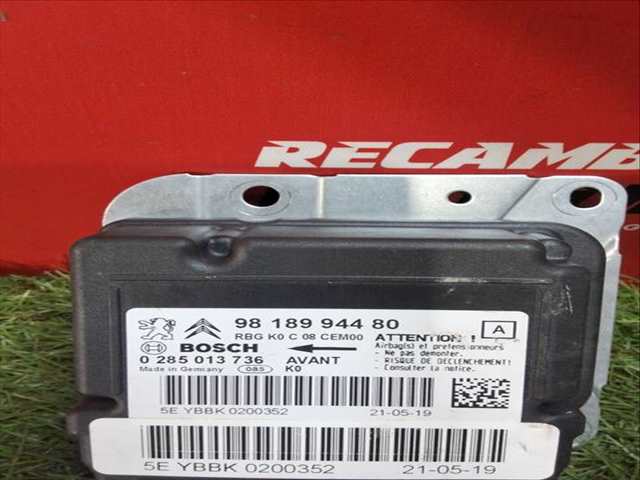 Foto 2ª: Centralita Airbag Citroen Jumpy 1.5 BLUEHDI 120 120CV 88KW FURGONETA [YH01 (DV5RUC)] (2020)