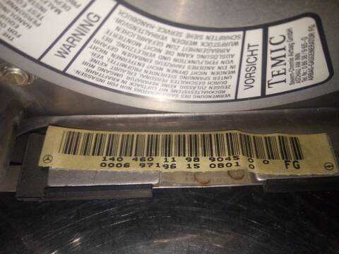 Foto 3ª: Airbag Delantero Izquierdo Mercedes Clase E 180 290 TD 210.017) BERLINA 129CV 95KW [602] (1997)