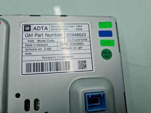 Foto 2ª: Pantalla Multifuncion Opel Meriva EXCELLENCE 110CV 81KW [B16DTL] (2015)
