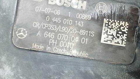 Foto 3ª: Bomba Inyeccion Mercedes Vito 109 CDI LARGO 639.603) 95CV 70KW [646980] (2007)