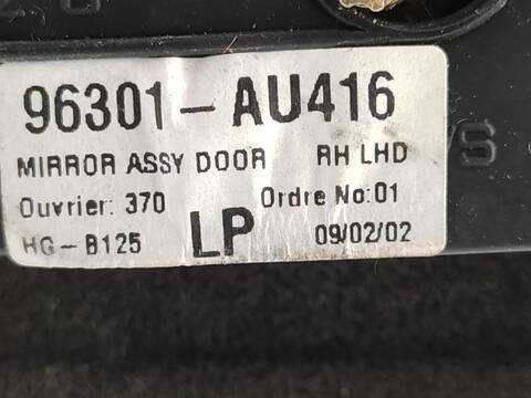 Foto 2ª: Retrovisor Derecho Nissan Primera 2.0 16V CAT BERLINA 140CV 103KW [QR20] (2002)