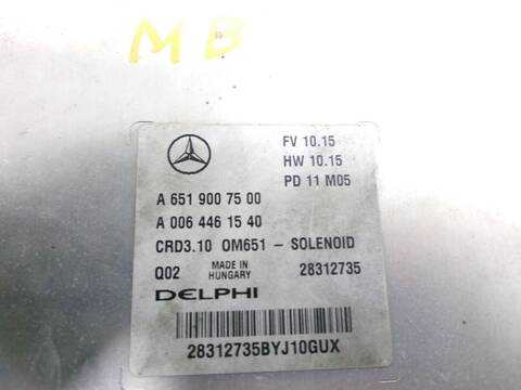Foto 3ª: Centralita Motor ECU Mercedes Clase C 160 651913 FAMILIAR (2011)
