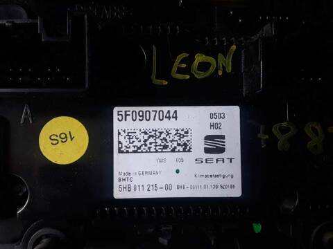Foto 3ª: Mando Calefacción A. A. Seat Leon FR 1.4 16V TSI 122CV (2015)