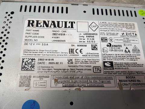 Foto 3ª: Sistema GPS Dacia Sandero 1.0 TCE 90 91CV 67KW [H4D480] (2025)