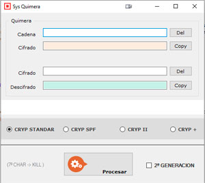 Software Encriptacion y desencriptación Quimera
